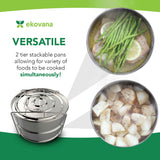 6 Quart Stackable insert pans - 6qt pressure cooker accessories